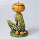 thumbnail image 5 of Portavelas Calabaza Espeluznante para Halloween Color Verde WDOplteas, 5 of 9