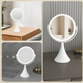 thumbnail image 6 of 10X Lighted Magnifying Makeup Mirror, Double Sided Makeup Mirror with 10X/1X Magnification, 360°Rotation, 3 Colors Brightness Adjustable Vanity Mirror with 64 LEDs, 6 of 9