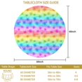 thumbnail image 3 of Pioneer Flower Floral Print Pattern Round Tablecloth 60 X 60 Inch, Wrinkle Resistant Wipeable Table Cloth for Kitchen Dining Picnic Patio Party, 3 of 6
