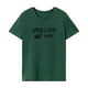 thumbnail image 1 of Camiseta para mujer verano Streetwear cuello redondo camisa para mochilero viaje oficina Verde, 1 of 7