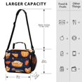 thumbnail image 3 of Pumpkins Pies Leaves Cute Halloween Insulated Lunch Bag Portable Cooler Bag Mommy Bag Large Capacity 6L, 3 of 9