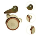 thumbnail image 6 of 4 Pcs Swivel Caster Wheels U Bracket Casters Brake Wheels with Mute Moving for Furniture Cribs and Tables, 6 of 9