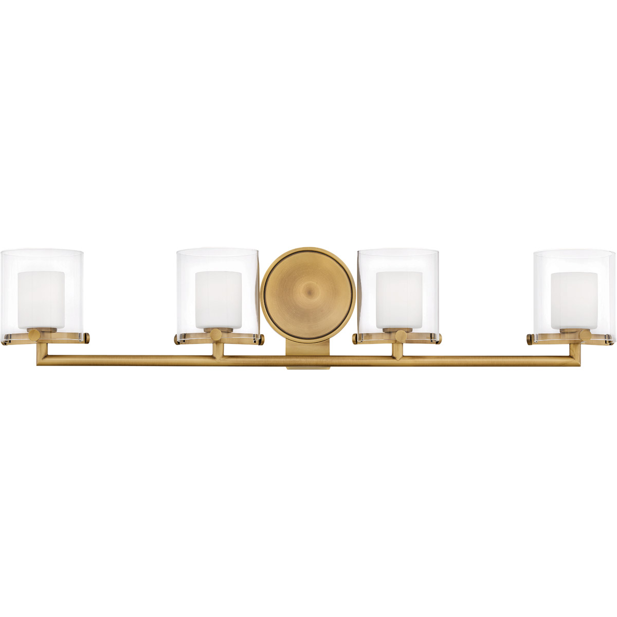 Bathroom Vanity 4 Light Fixtures With Heritage Brass Finish Steel