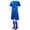 Blue, variant on Edvintorg Soccer Jersey for Boys 2 Piece Mesh Quick Dry Crewneck Short Sleeve Casual Top and Short Training Uniform Size 6-15