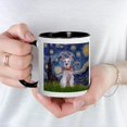 thumbnail image 3 of CafePress - Starry Night Schnauzer Mug - 11 oz Ceramic Mug - Novelty Coffee Tea Cup, 3 of 3