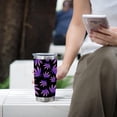 thumbnail image 2 of Ganja Marijuana Weed 20 Oz Tumbler Cup with Lid - Funny Gifts for Men Women - Festival Birthday Gifts for Dad Mom - Insulated Travel Coffee Mug, 2 of 5