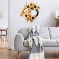 thumbnail image 5 of sruoe Halloween Decorations, Indoor Outdoor Halloween Decor, Artificial Wreaths, Halloween Decorations for Outside, Front Door Wreaths, Maple Leaves Garland Fall Winter Wreath for Christmas, Home, 5 of 7