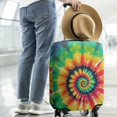 thumbnail image 2 of Rainbow Tie Dye Mandala Pattern Luggage Cover Fashion Suitcase Cover Baggage Covers Fit 25-28 Inch Luggage (Go Travel), 2 of 5