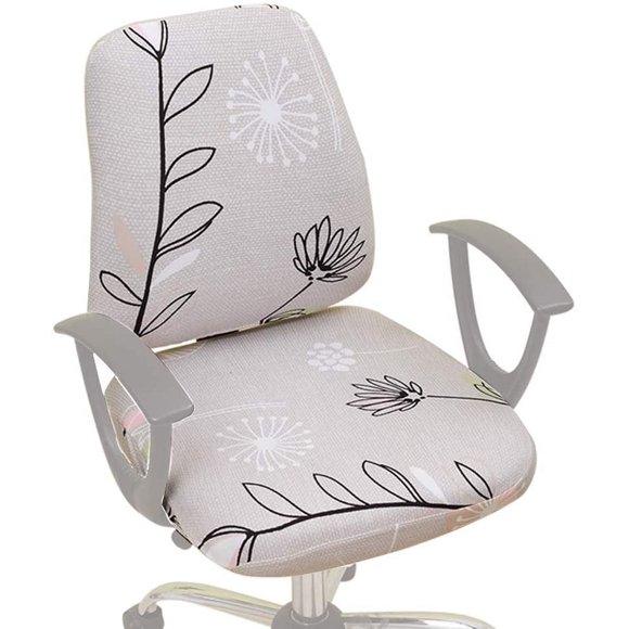 ORUYROP Stretch Chair Covers Spandex Office Computer Chair Cover Removable Washable Rotate Swivel Chair Protective Covers (X1)