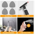 thumbnail image 6 of Car Window Cleaner, Microfiber Electronics Cleaning Brush with 4 pcs Washer Towels & 1 Spray Bottle, Gray, New, 1 Pack, 6 of 7