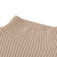 thumbnail image 5 of LIJCC Kid Girls Long Sleeve Turtleneck Pullover Sweater Basic Shirt Tee Mock Neck Tee Top Ribbed Knit Casual Top Autumn Winter Fashion Office Wear, 5 of 7