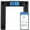 Black, variant on 550lb Digital Bathroom Scale for Body Weight and BMI Via Smart APP, High Accuracy Assured by Weighing Professional Since 2001, 8mm Tempered Glass, Extra Large Blue Backlit LCD, Black