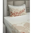 thumbnail image 2 of Ambesonne Floral Fitted & Top Sheet Set with Sham, Hawaii Flowers Tropical, Fuchsia Salmon White, 2 of 4