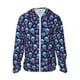 thumbnail image 1 of Balery Skull daisy Gradient Sudadera ligera de manga larga con capucha y protección solar UPF 50+ para hombre y mujer, ideal para pesca y running-X-Large, 1 of 7