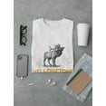 thumbnail image 3 of Wyoming Yellowstone National Park Moose Graphic Logo T-Shirt Men T-Shirt, Male x-Large, 3 of 4