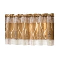 thumbnail image 2 of Celsvanis Jacquard Valance Curtain, Rod Pocket Light Blocking Window Topper, Decorative Dust Proof Short Curtain for Kitchen Sink Indoor Windows 71"x71", 2 of 6