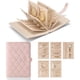 thumbnail image 1 of Organizador de Joyas Plegable de Cuero Tipo Libro: Joyero Portátil de Viaje con Bolsillos Transparentes con Cremallera y Forro de Terciopelo para Collares, Pendientes y Anillos., 1 of 7