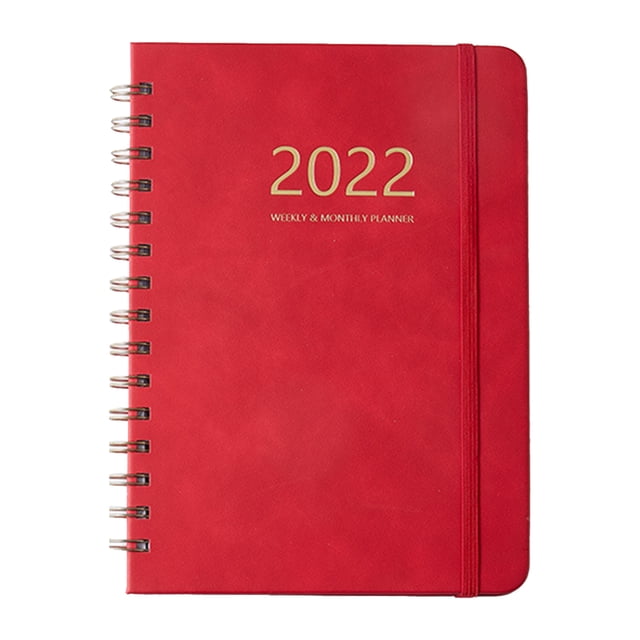 Zootealy A5 Notebook School Diary 2022 Notebook With Daily Weekly Schedule 160 Pages Spiral Exercise Books