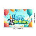 thumbnail image 1 of Happy Birthday Backdrop Butterfly Balloons Floral Party Supplies Photography Props Decorations Banner Background Celebration Decor, 1 of 4