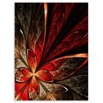 thumbnail image 2 of Design Art - Fleur Fractale en Jaune et Rouge, 2 of 4
