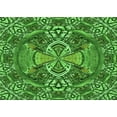 thumbnail image 1 of Ahgly Company Indoor Rectangle Patterned Deep Emerald Green Area Rugs, 3' x 5', 1 of 6