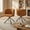 Orange, variant on Peispie Modern Boucle Swivel Accent Chairs Set of 2, 270 Degree Rotating Upholstered Barrel Chairs with Metal Base for Living Room Bedroom Home Office, Orange