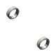 thumbnail image 3 of Minnieouse Anillos para hombre Chic exquisito estilo Simple Color sólido hombre titanio acero anillo accesorio de moda niño joyería decoración Plata 17 mm 2piezas, 3 of 6
