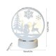 thumbnail image 3 of Luz LED navideña de hierro forjado - Adorno navideño hueco y brillante para mesa o escaparate en blanco, dorado o rojo | 20 x 16 x 5 cm, 3 of 6