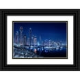 thumbnail image 1 of Raof, Mohamed 24x17 Black Ornate Wood Framed with Double Matting Museum Art Print Titled - Blue Night, 1 of 4