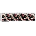 thumbnail image 3 of Ambesonne Flowers Fabric by the Yard, Blossoming Roses Romantic, 1 Yard, Black Multicolor, 3 of 5
