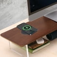 thumbnail image 5 of SUIBIAN Wooden Monitor Stand Riser with Wireless Charging USB Port Desktop Organizer Shelf 31.5 Inch Large 1 Pack, 5 of 8