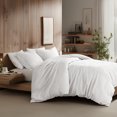 thumbnail image 4 of Regency Heights Comforter Sets King/Cal King, 3 Piece Soft Bedding Sets, Off-White Comforter Bed Set with Pillow Shams, 4 of 9