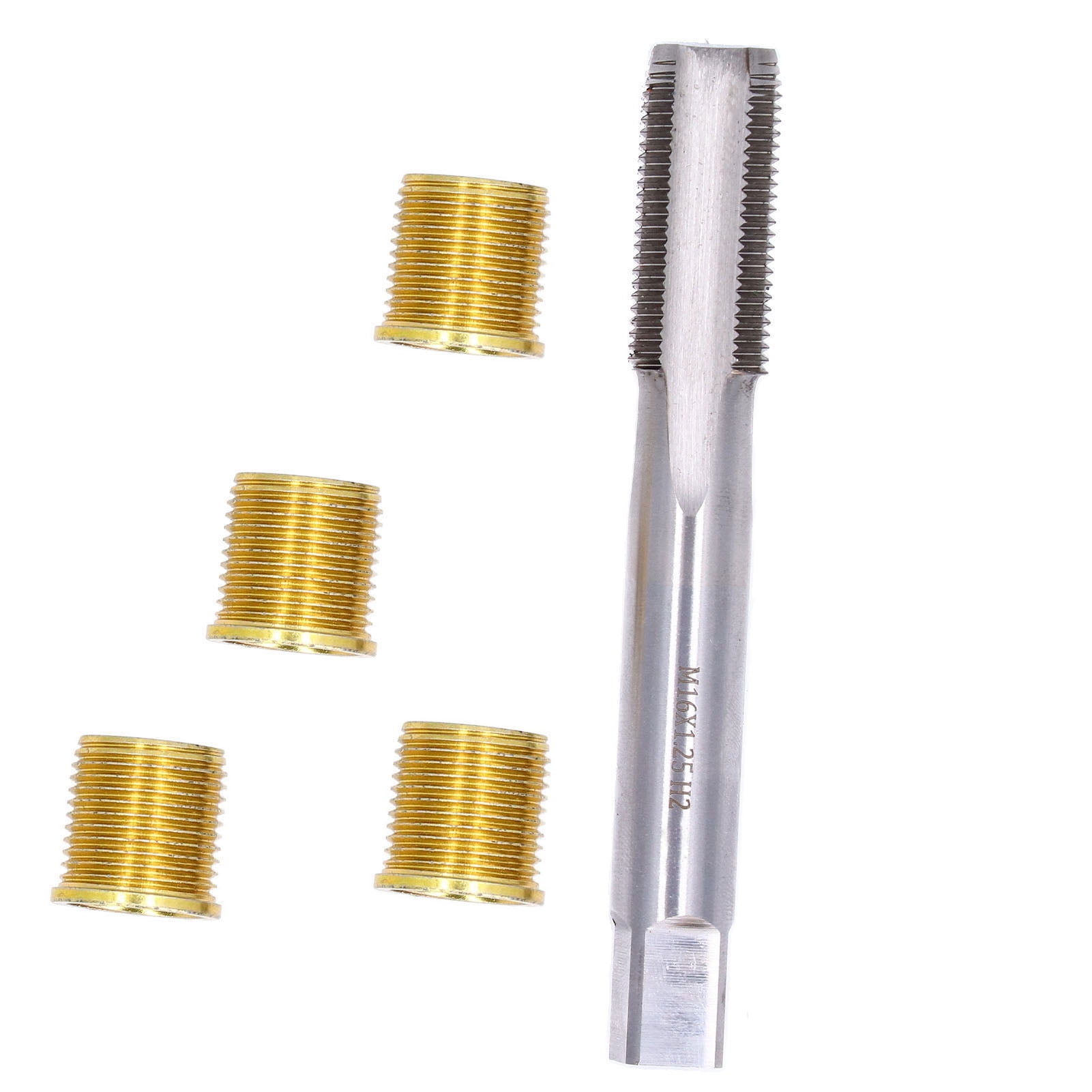 Kit Réparation Bougie Allumage M14x1.25 - Inserts Métal + Taraud M16x1.25 Pour Moteurs Essence