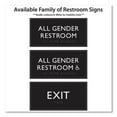 thumbnail image 4 of U.S. Stamp & Sign USS69921 All Gender Restroom Accessible Sign, Black, 4 of 4