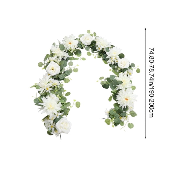 Qholemyo 70.8 Inch Artificial Eucalyptus Vines Greenery Garland Home Decor For Wedding Arch Outdoor Wall Decoration