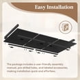 thumbnail image 6 of Lifewit Washer Dryer Countertop, Spice Type, 54" Length x 27.5" Width Melamine Covers with Edge Rails for The Top, Laundry Room Storage and Organization, Black, 6 of 9