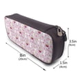 thumbnail image 3 of Lsque Easter Rabbit Printed Big Capacity PU Leather Pencil Case Large Pencil Pouch Stationery Pen Bag Pencil Holder for Teen, 3 of 6