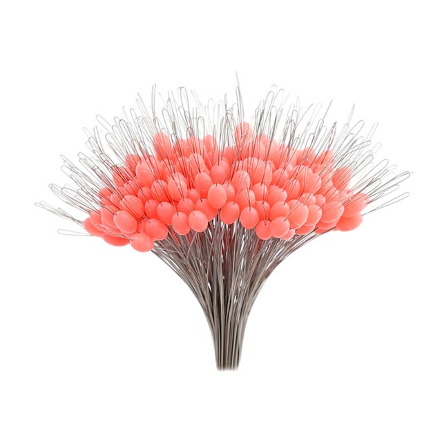 300x Bobber Beads Stoppers Sinker Stops Accesorios de Aparejos Tope Flotante Flotador Conector para Posicionamiento Del Flotad Rojo L Soledad Tapones de pesca Bobber