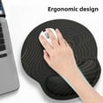 thumbnail image 4 of Mouse Pad, Ergonomic Mouse Pad with Wrist Rest, Comfortable Computer Gel Mouse Pad Wrist Support for Laptop, Pain Relief Mousepad with Non-Slip PU Base (Colorful Marble), 4 of 9
