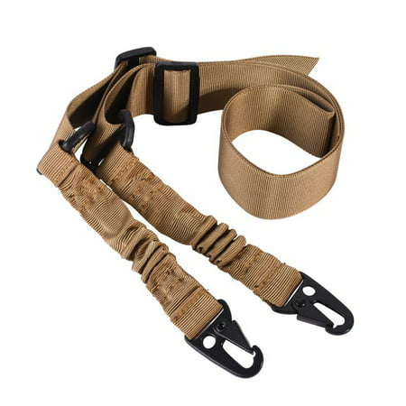 Tactical 2 Point Task Rope Adjustable Bungee Rifle Gun Sling System