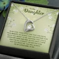 thumbnail image 3 of To My Daughter Nothing That Could Lessen My Love For You Forever Necklace w Message Card, 3 of 8