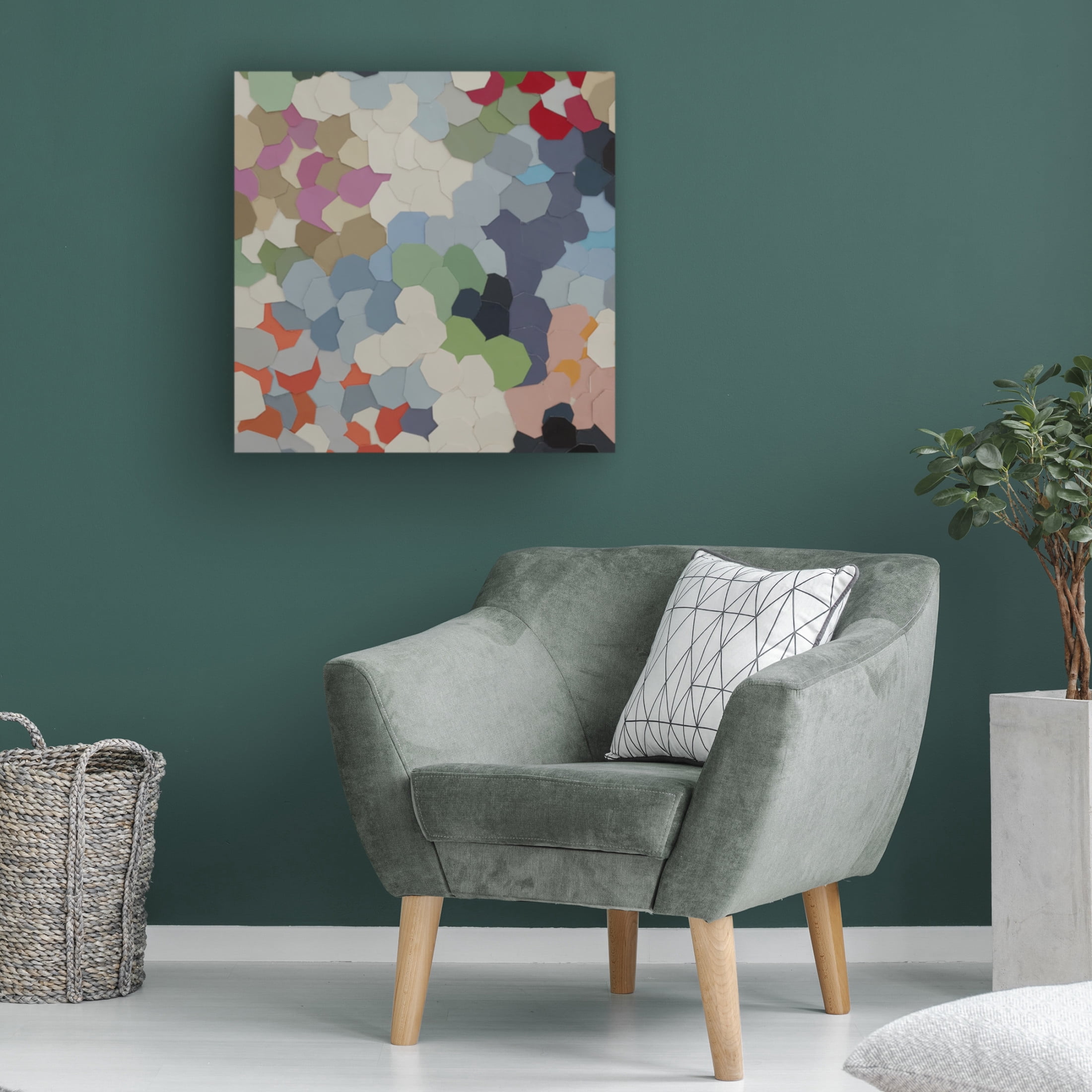 Canvas Wall Art - Coco Good 'Fruit Orchards Michigan I' Wall Art for Living Room, Bedroom, or Office Décor by Trademark Fine Art - 14 x 14 Inches