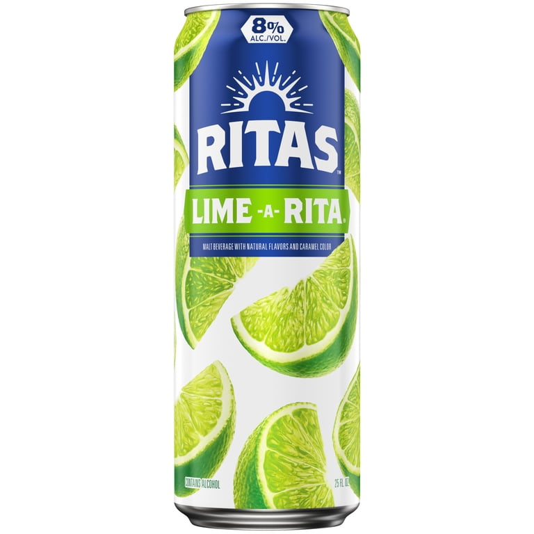 Ritas Lime-A-Rita Sparkling Margarita, 25 fl oz Can, 8% ABV