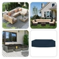 thumbnail image 7 of COVERS&ALL Patio Sectional Sofa Set Cover - Heavyduty 12 Oz. Waterproof, Durable Outdoor Furniture Table & Chair Set Cover with Airpockets & Drawstring (98" Wx 67" D x 43" H, Blue), 7 of 7