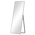 thumbnail image 5 of Full Length Floor Mirror Standing Rectangle Gray Blue 65"x22", 5 of 9