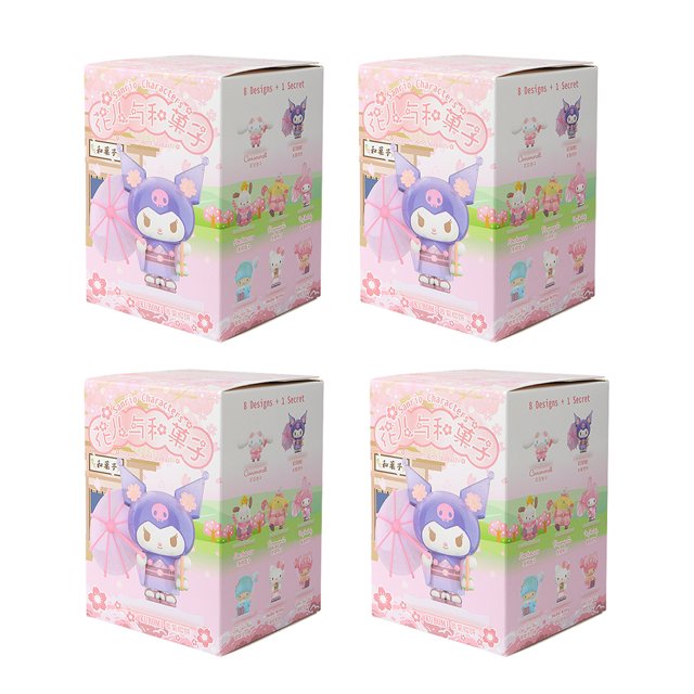 Kuromi caja ciega de personajes, juguetes de personajes de Hello Kitty, My Melody, Pocahcco, Sanrio, Serie de flores y frutas, lindos regalos de juguete