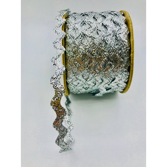 Trimplace Silver 1/2" Metallic RIC Rac - 18 Yards
