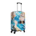 thumbnail image 3 of Daiia Vintage Map Travel Essentials Luggage Cover, Thickened Washable Travel Luggage Covers, Elastic Unique Baggage Covers for 18-20 inch Luggage-Large, 3 of 9