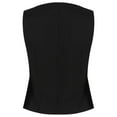 thumbnail image 2 of YONGHS Women's Vest Casual Sleeveless Work Office Business Waistcoat Black XL, 2 of 7