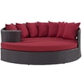 thumbnail image 4 of Modway Convene Outdoor Patio Daybed in Espresso Red, 4 of 4